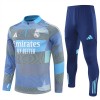 Real Madrid Training Huppari 2025-26 Neljännes Zip Sininen - Miesten
